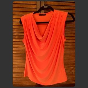 Melon orange swoop top